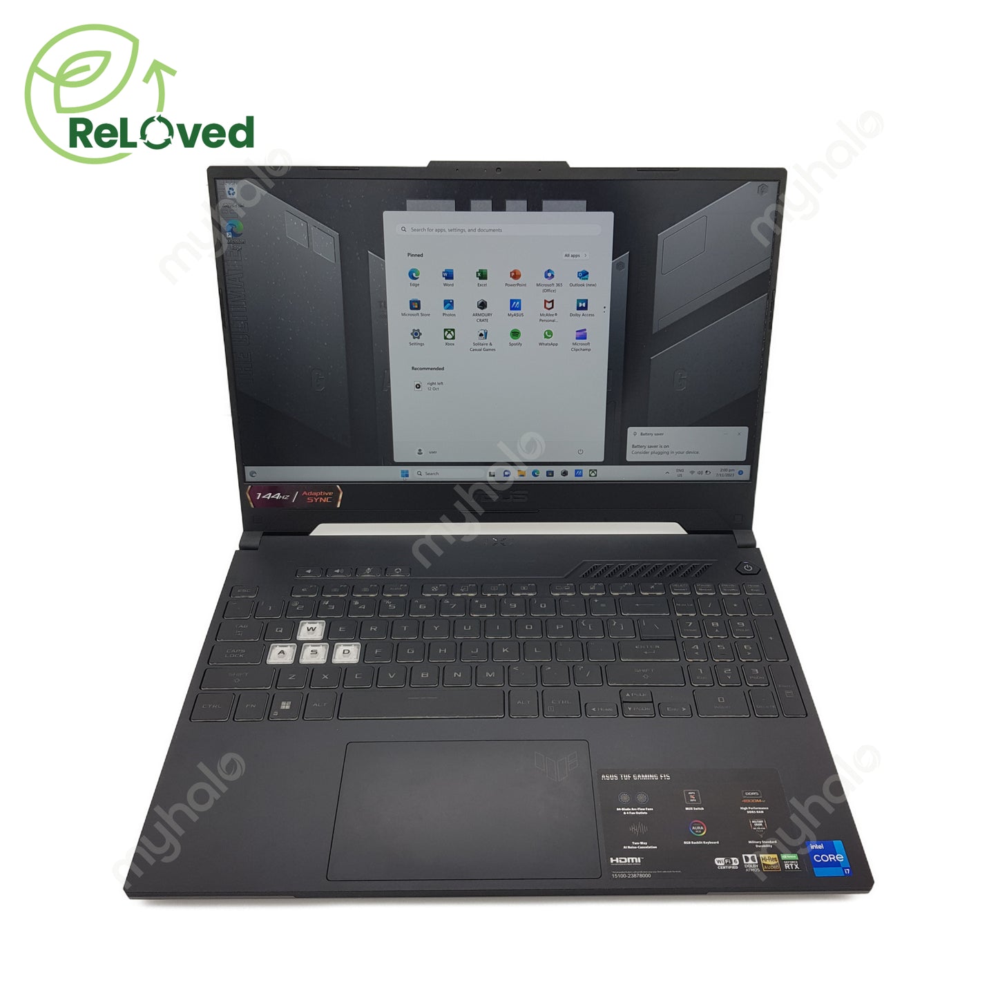 ASUS TUF Gaming F15 FX507ZC (i7-12 / 16GB / 1TB / RTX 3050)
