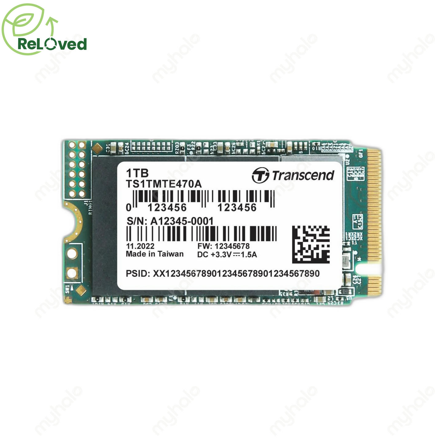 TRANSCEND 1TB SSD PCIe GEN3 NVMe M.2 2242 (TS1TMTE470A)