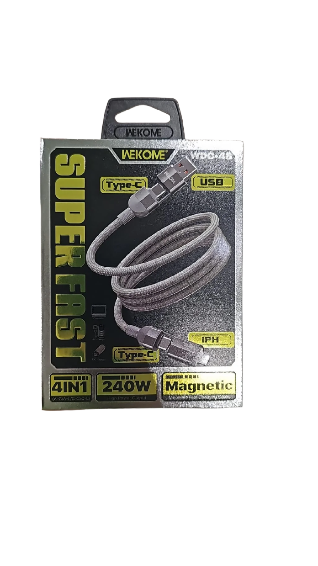 WEKOME WP-U49D Super Fast 4-in-1 Magnetic Charging Cable (240W)