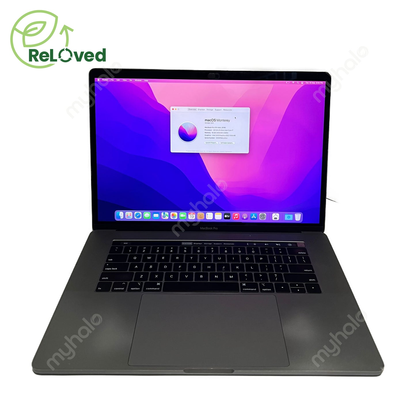 APPLE MacBook Pro 15 2018 A1990 (i7 / 16GB / 512GB / Touch / Space Gray)