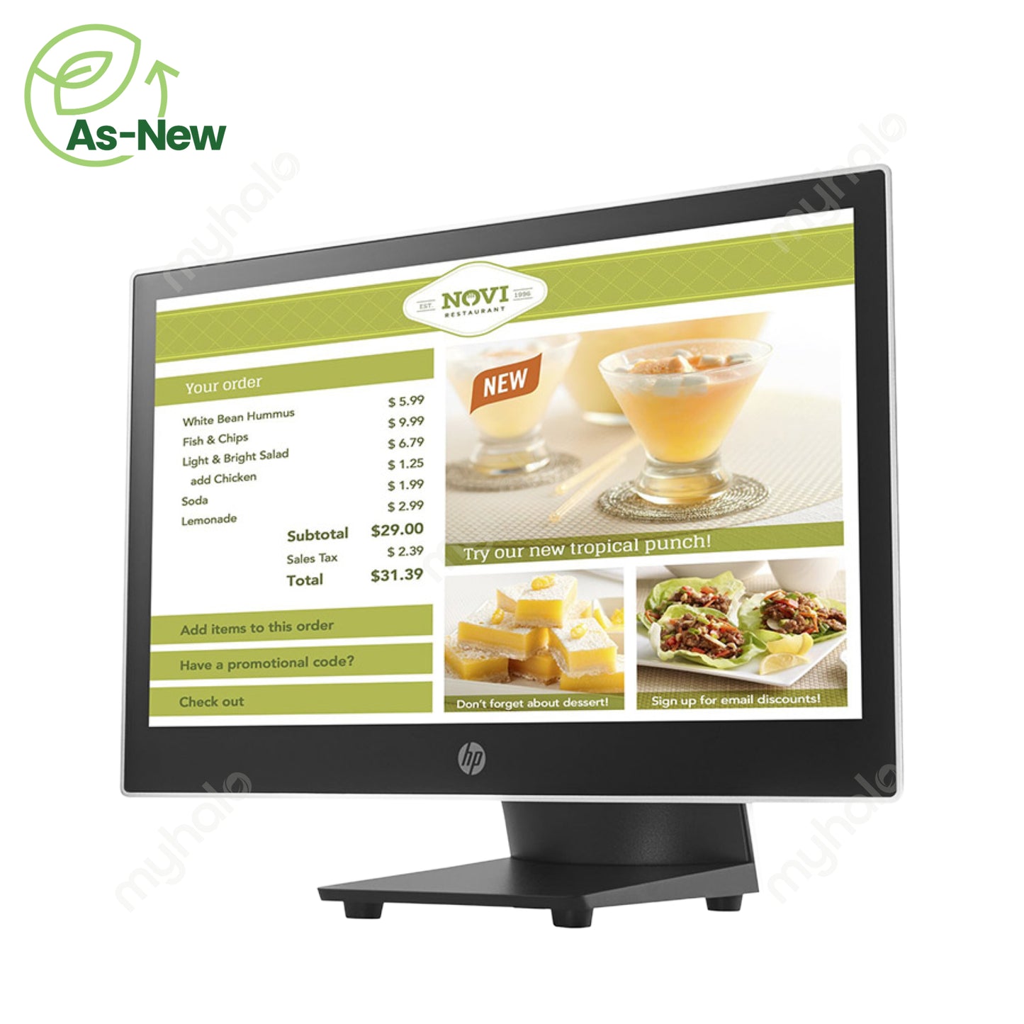 HP 14-inch L7014t Touch Monitor for POS (T6N32AA)