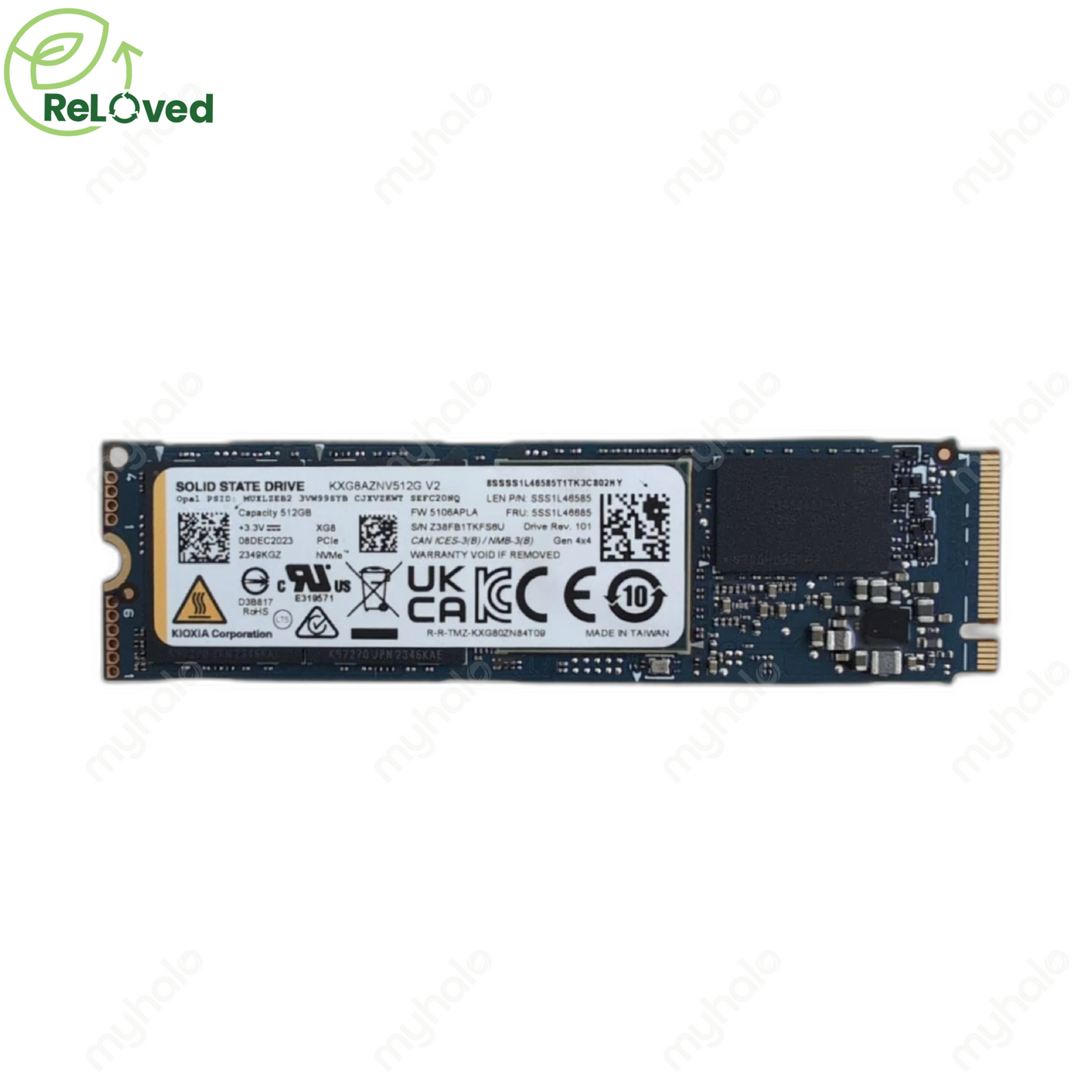KIOXIA 512GB SSD PCIe GEN4 NVMe M.2 2280 (KXG8AZNV512G)