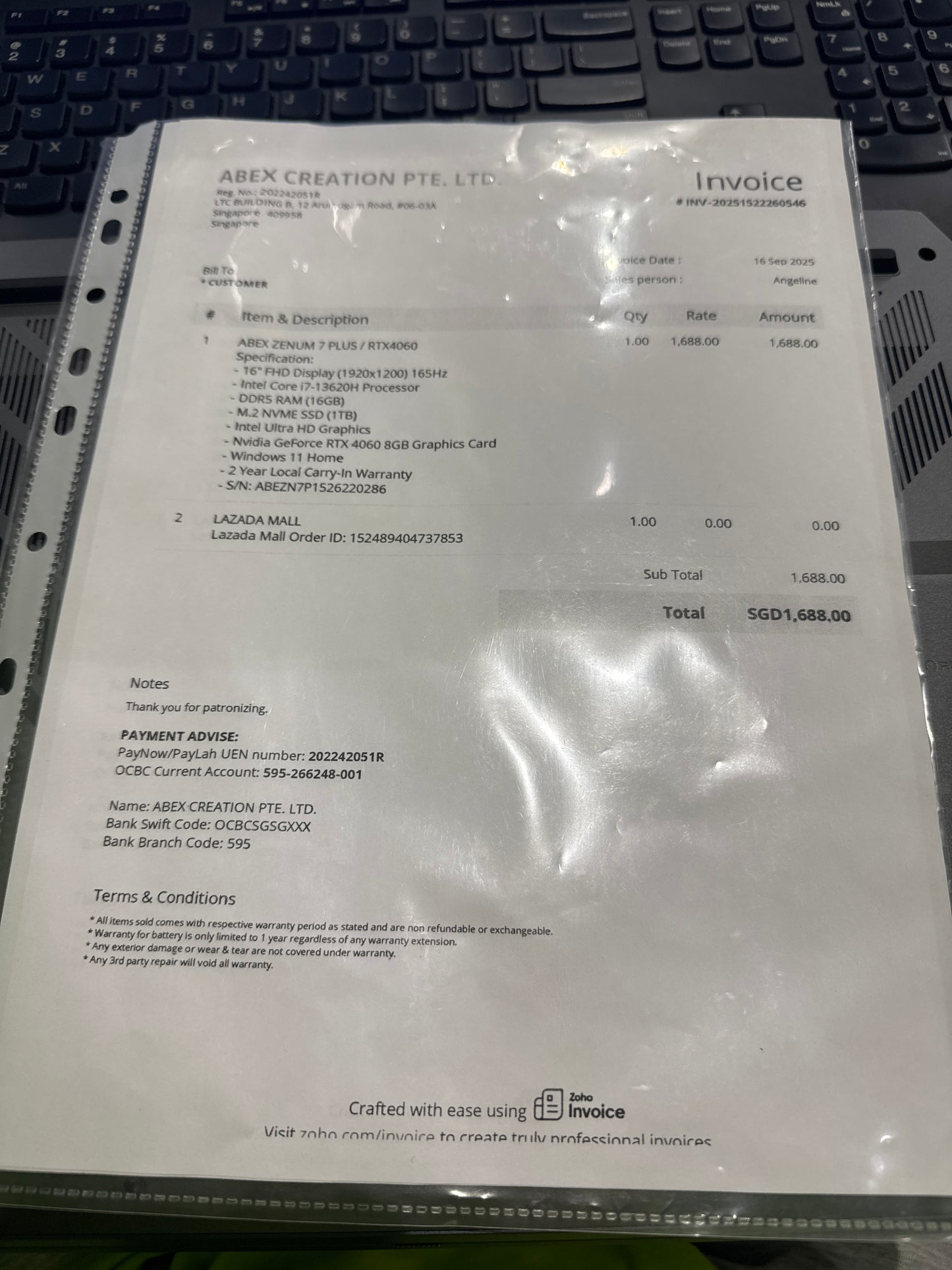 ABEX ZENUM 9（i9-12/64GB/1TB）（RTX3060）