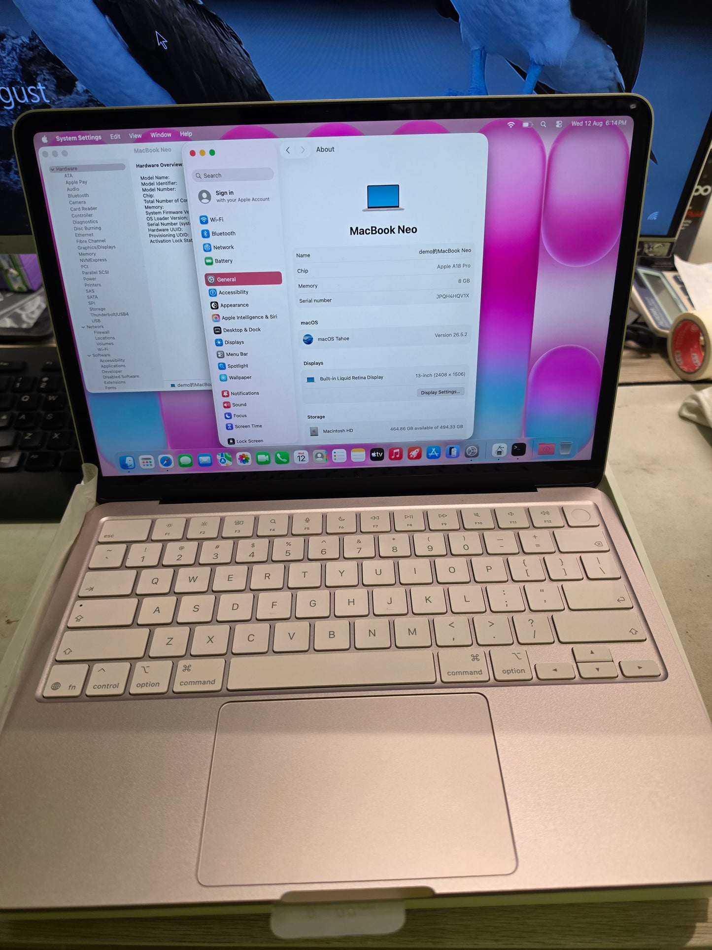 [CERTIFIED RELOVED] APPLE MACBOOK NEO 13-inch 2026 (A18 PRO 6-CORE CPU / 5-CORE GPU / 8GB / 512GB SSD) WRTY JUN 2027