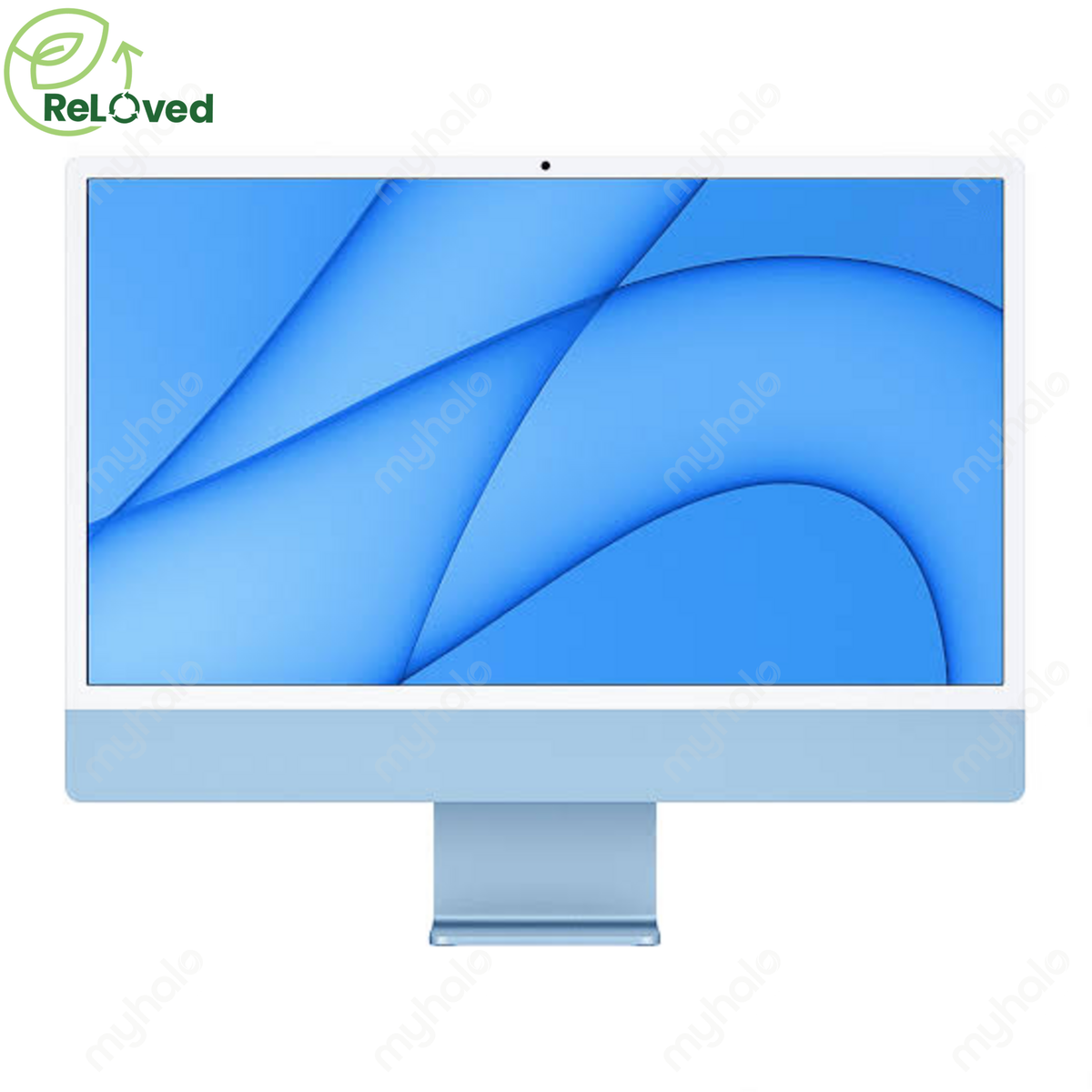 [CERTIFIED RELOVED] Apple iMac 24-inch 2021 (M1 8-Core CPU / 8-Core GPU / 8GB / 256GB SSD) (Blue)