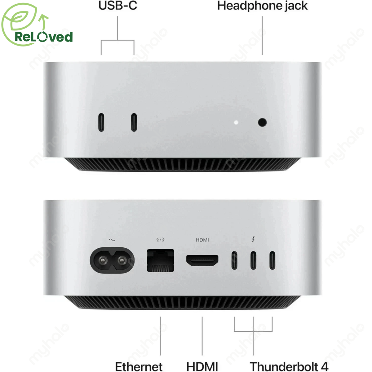 [CERTIFIED RELOVED] Apple Mac mini 2024 (M4 Pro 14-Core CPU / 20-Core GPU / 64GB / 512GB SSD) (Silver)