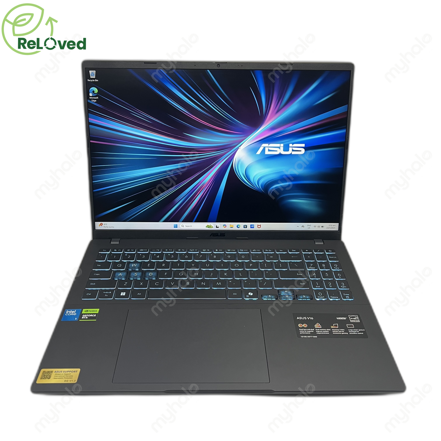 ASUS Vivobook 16 V3607V (C5-2/16GB/512GB) (RTX4050 & 144Hz)