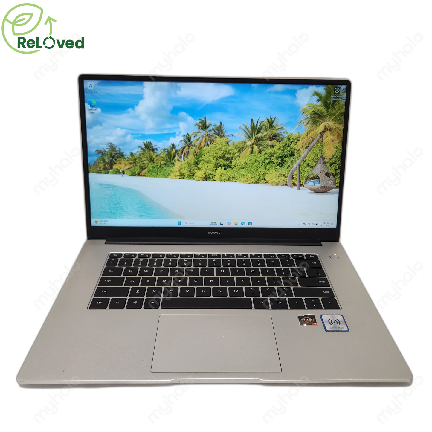 HUAWEI Matebook D15 BOH-WAQ9R (R5-3/8GB/256GBS)