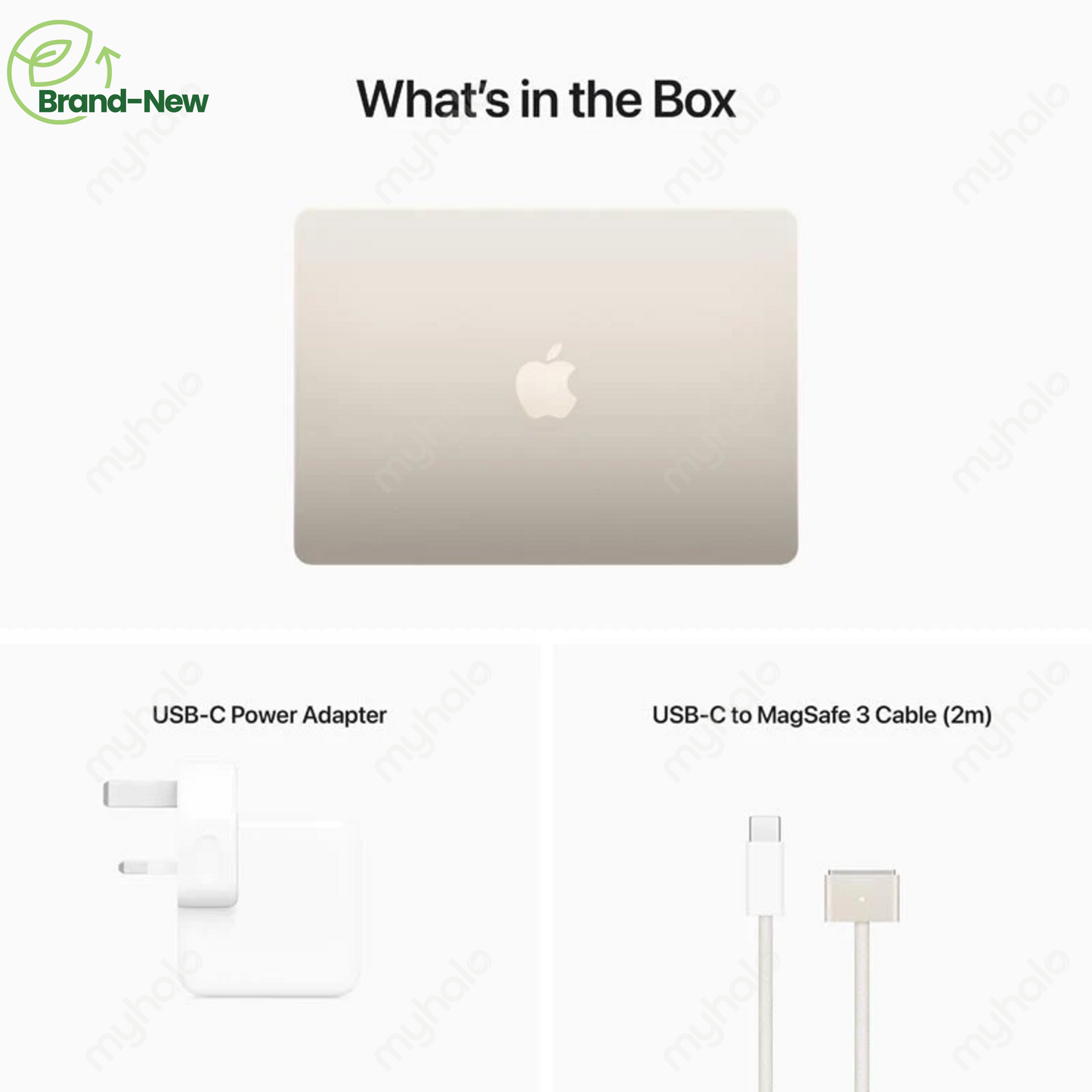 [BRAND NEW] APPLE MACBOOK AIR 13-inch 2022 (M2 8-CORE CPU / 8-CORE GPU / 16GB / 256GB SSD) (STARLIGHT)