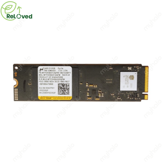 MICRON 512GB SSD PCIe GEN4 NVMe M.2 2280 (MTFDKBA512QFM)