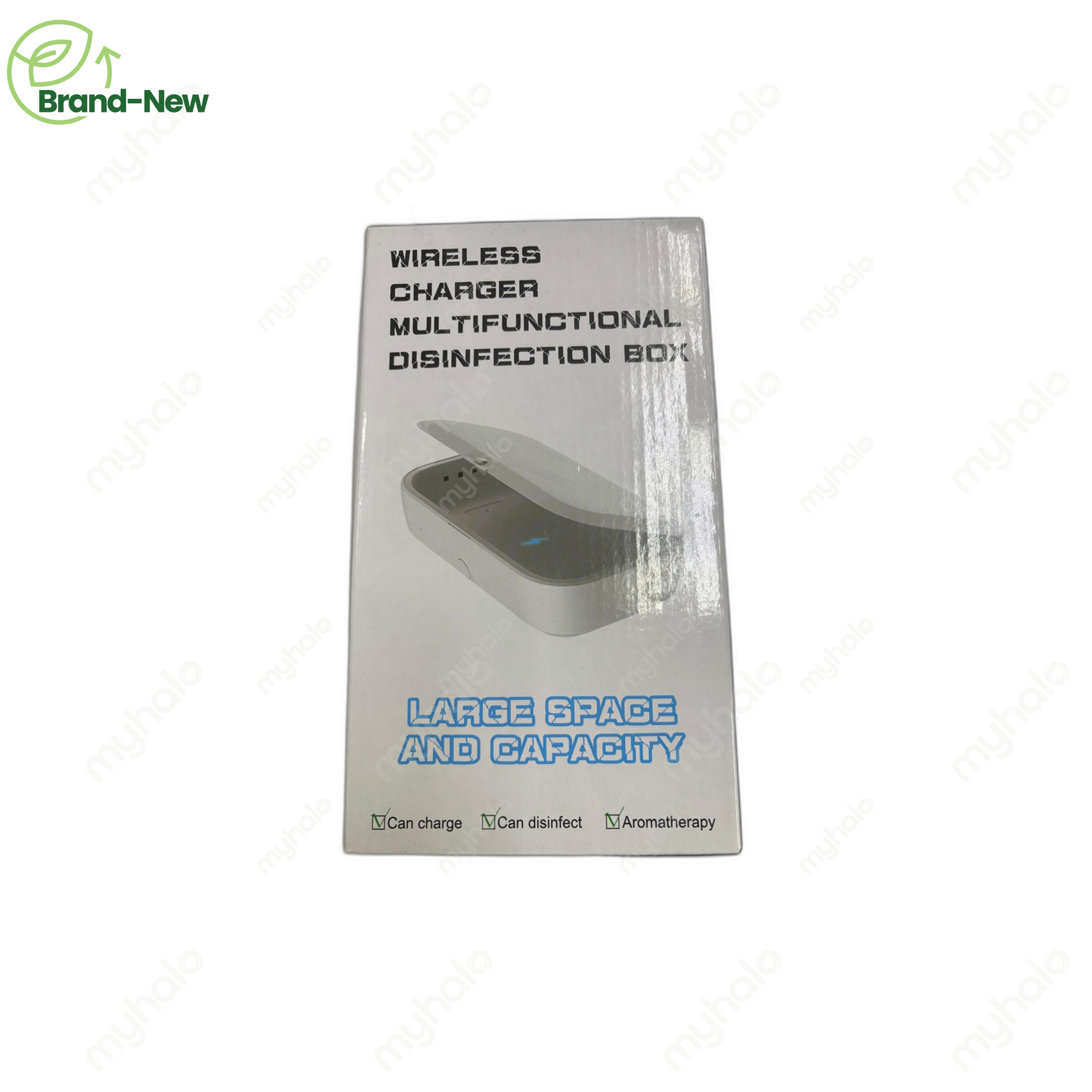[CERTIFIED SURPLUS] 3-IN-1 UV SANITIZER BOX FOR PHONE, MASK, KEYS WITH WIRELESS CHARGING