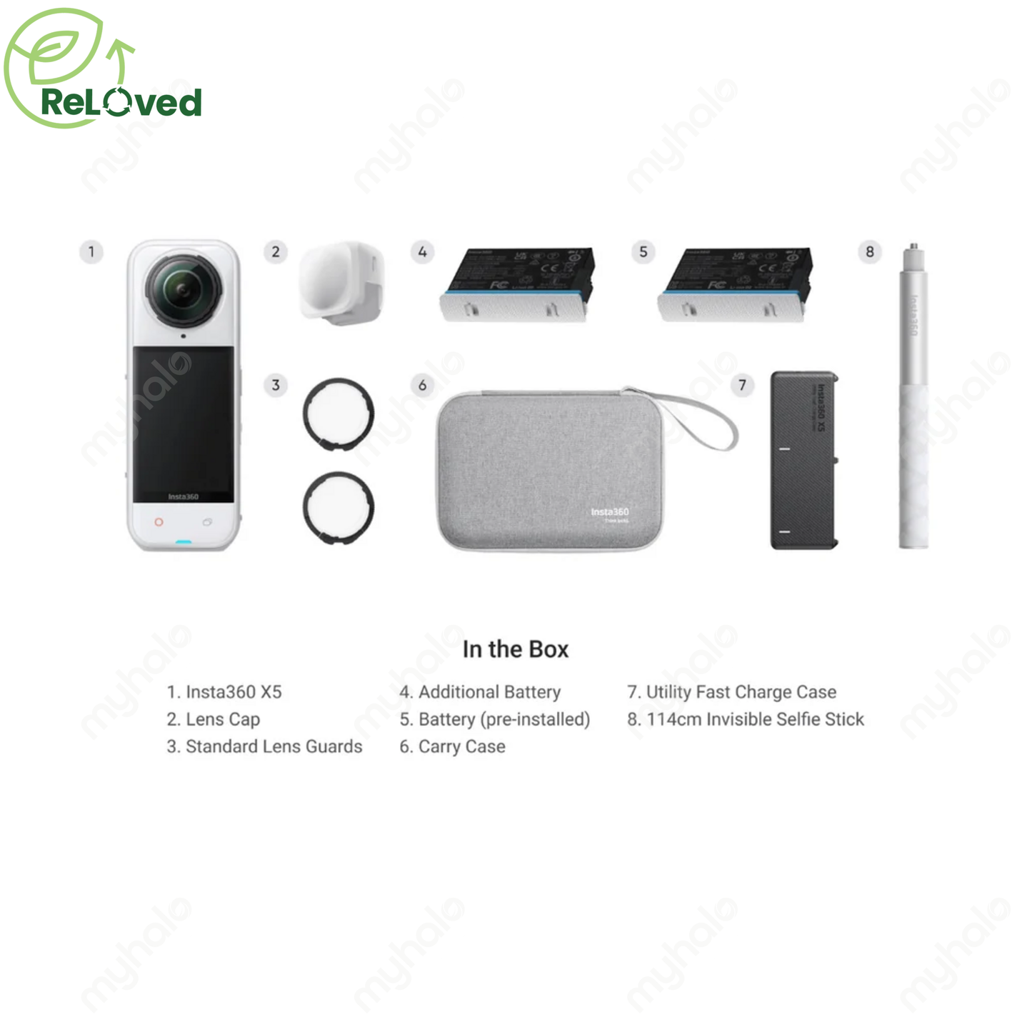 [CERTIFIED RELOVED] Insta360 X5 (2025) (White Limited Edition) Essentials Bundle WRTY JUN 2027
