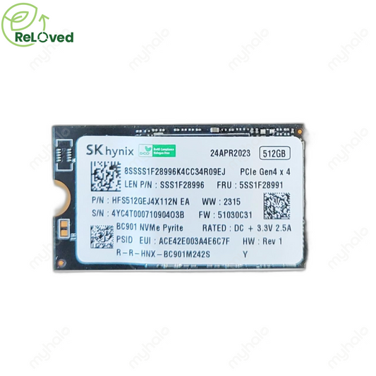 SK HYNIX 512GB SSD PCIe GEN4 NVMe M.2 2242 (HFS512GEJ4X112N)
