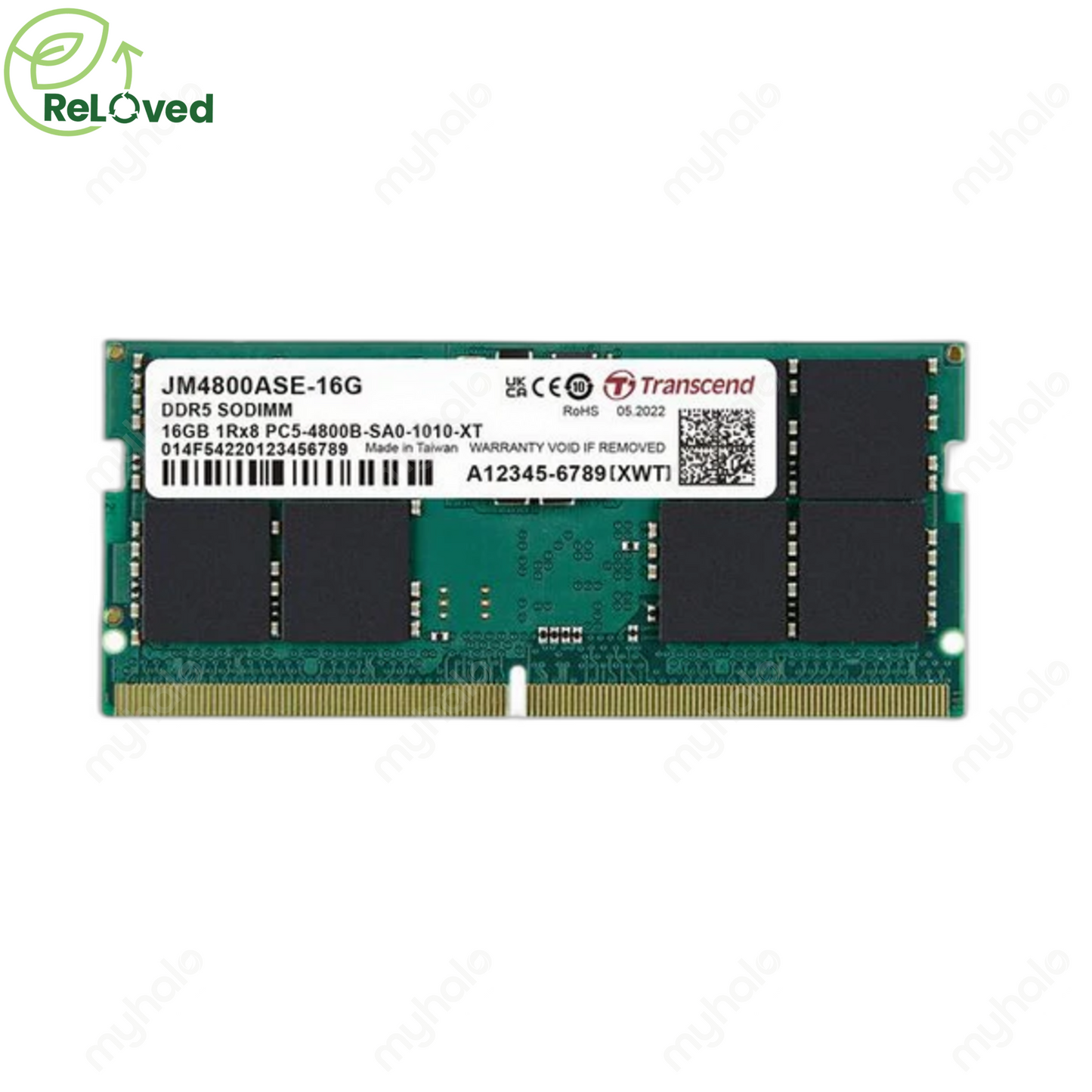 TRANSCEND 16GB DDR5 4800MHz PC5-38400 SO-DIMM LAPTOP MEMORY