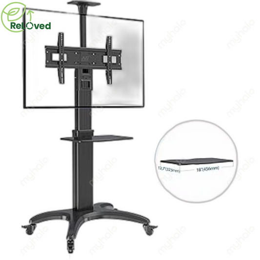 NORTH BAYOU AVF1500-50-1P FLOOR TV STAND MOBILE CART (32-inch to 65-inch)