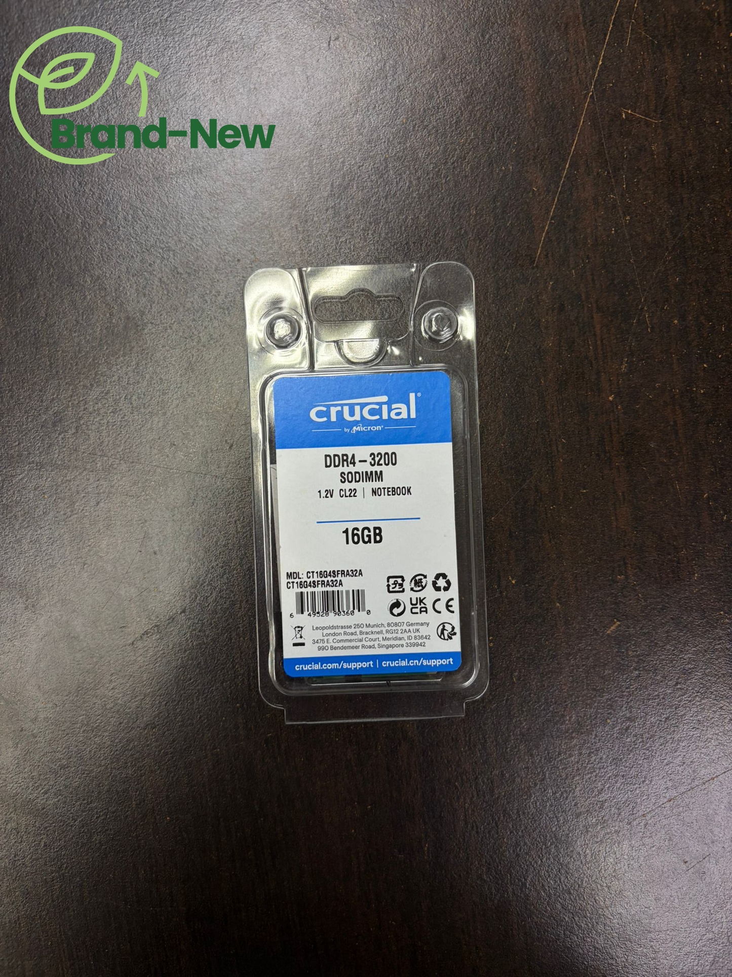 BRAND NEW CRUCIAL 16GB DDR4 3200MHz SO-DIMM LAPTOP MEMORY