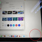 MacBook Air 2020 M1 Value variant - screen burn mark circled