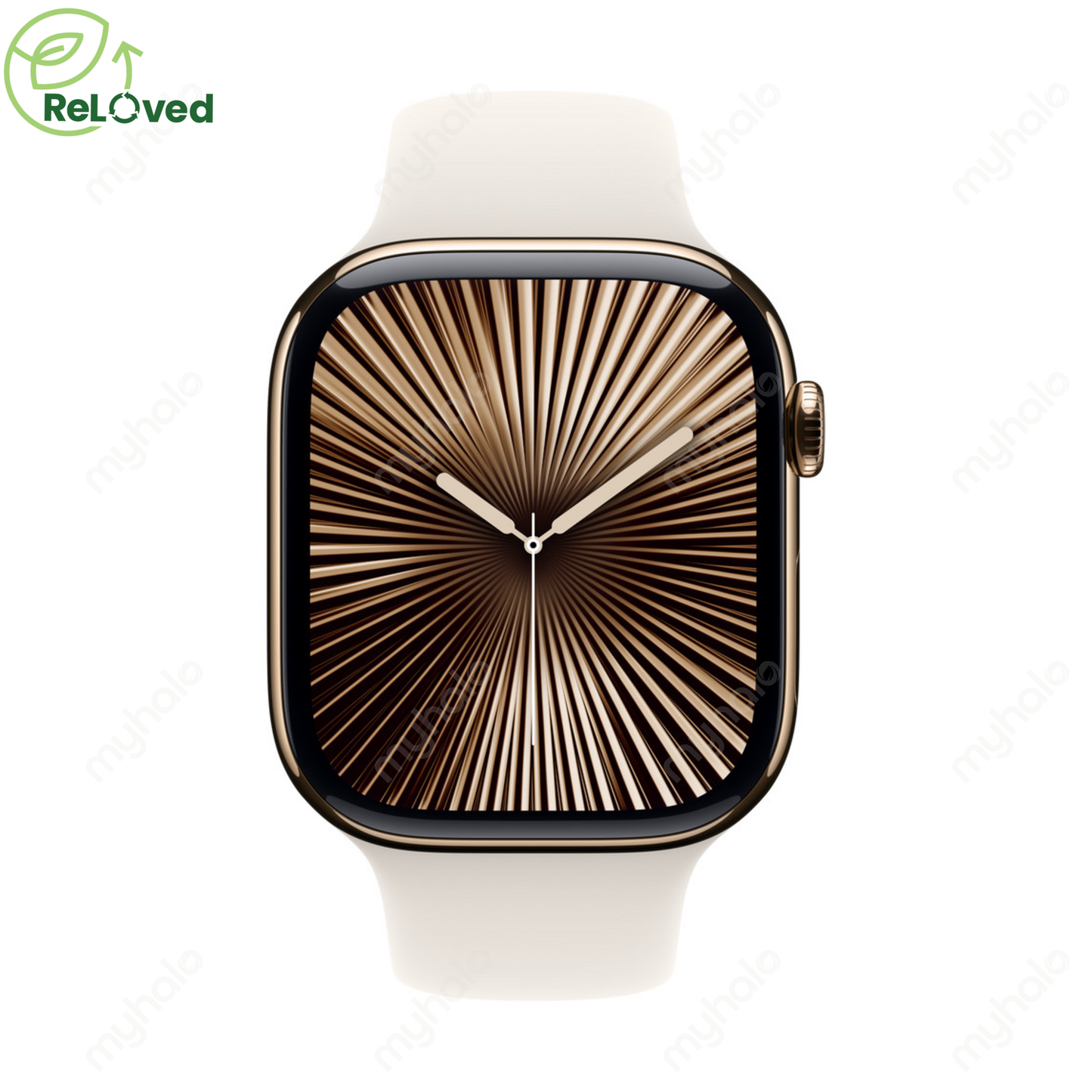 [CERTIFIED RELOVED] APPLE WATCH SERIES 10 46mm GOLD TITANIUM (STARLIGHT SPORT BAND M/L) GPS + CELLULAR