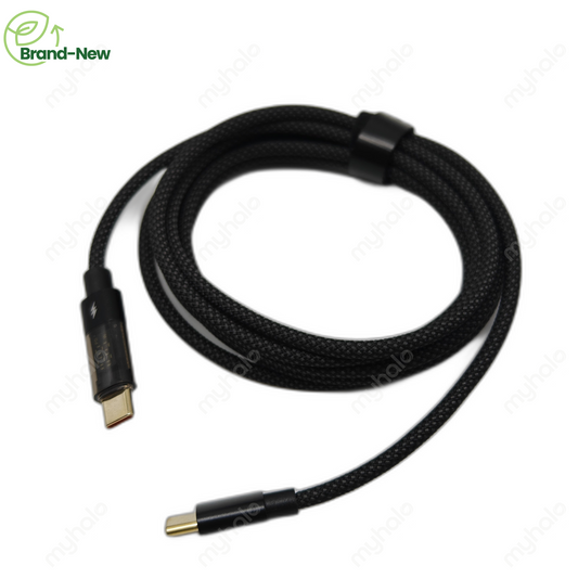 [全新] USB-C to USB-C 1-2 Meter 100W Fast Charging Cable (Power 显示屏)