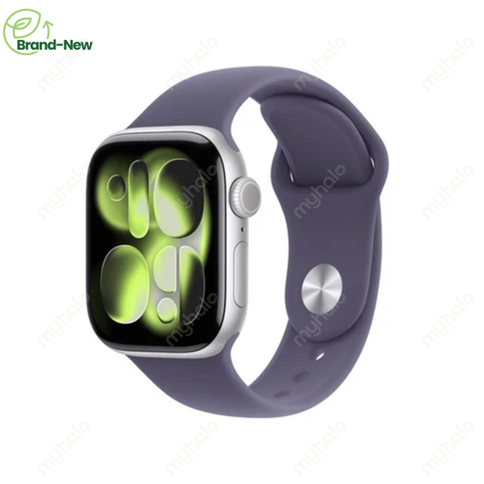 [BRAND NEW] APPLE WATCH SERIES 11 42MM SILVER ALUMINIUM GPS + CELLULAR (PURPLE FOG SPORT BAND - M/L)