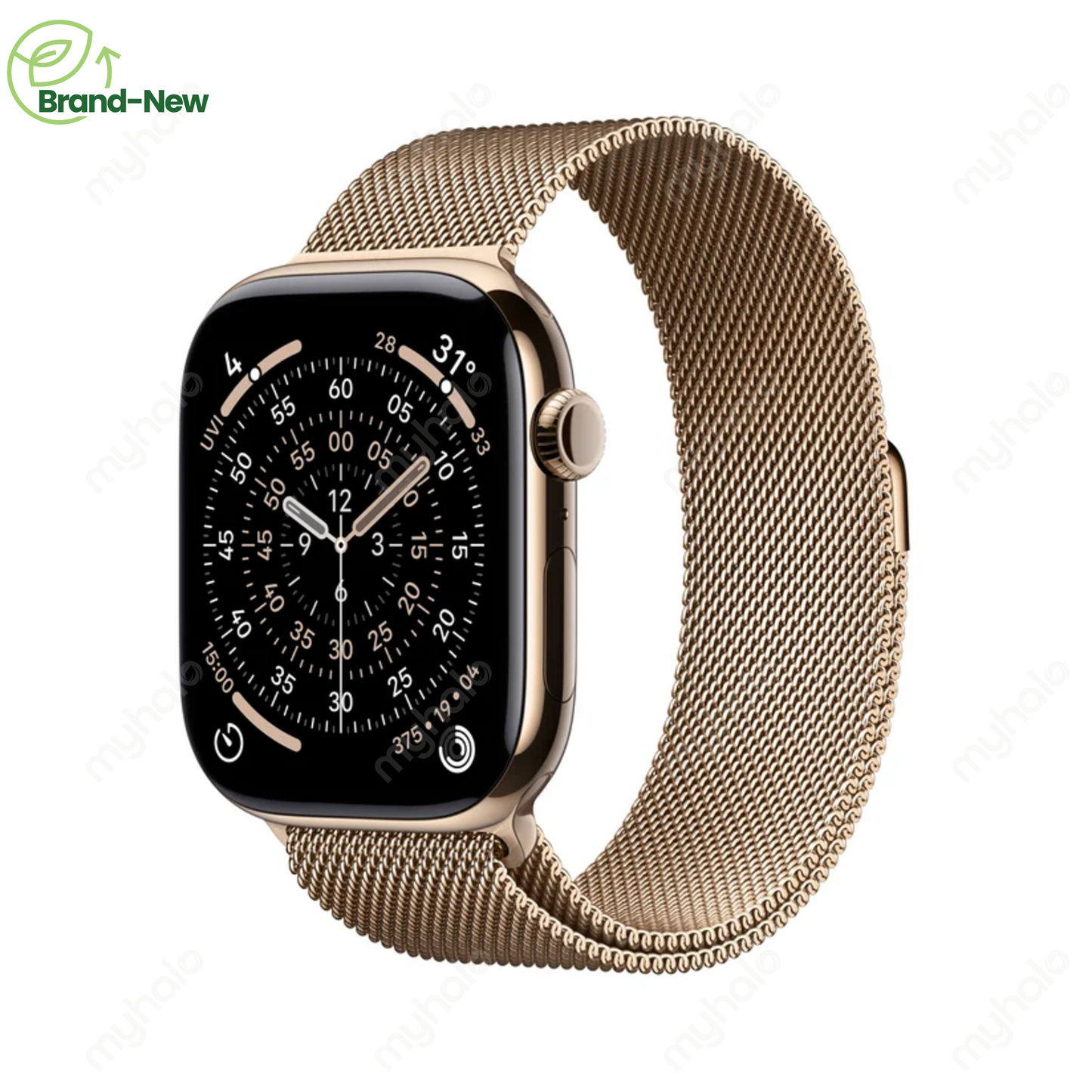 [全新] APPLE WATCH SERIES 11 46MM GOLD TITANIUM GPS + CELLULAR (GOLD MILANESE LOOP)