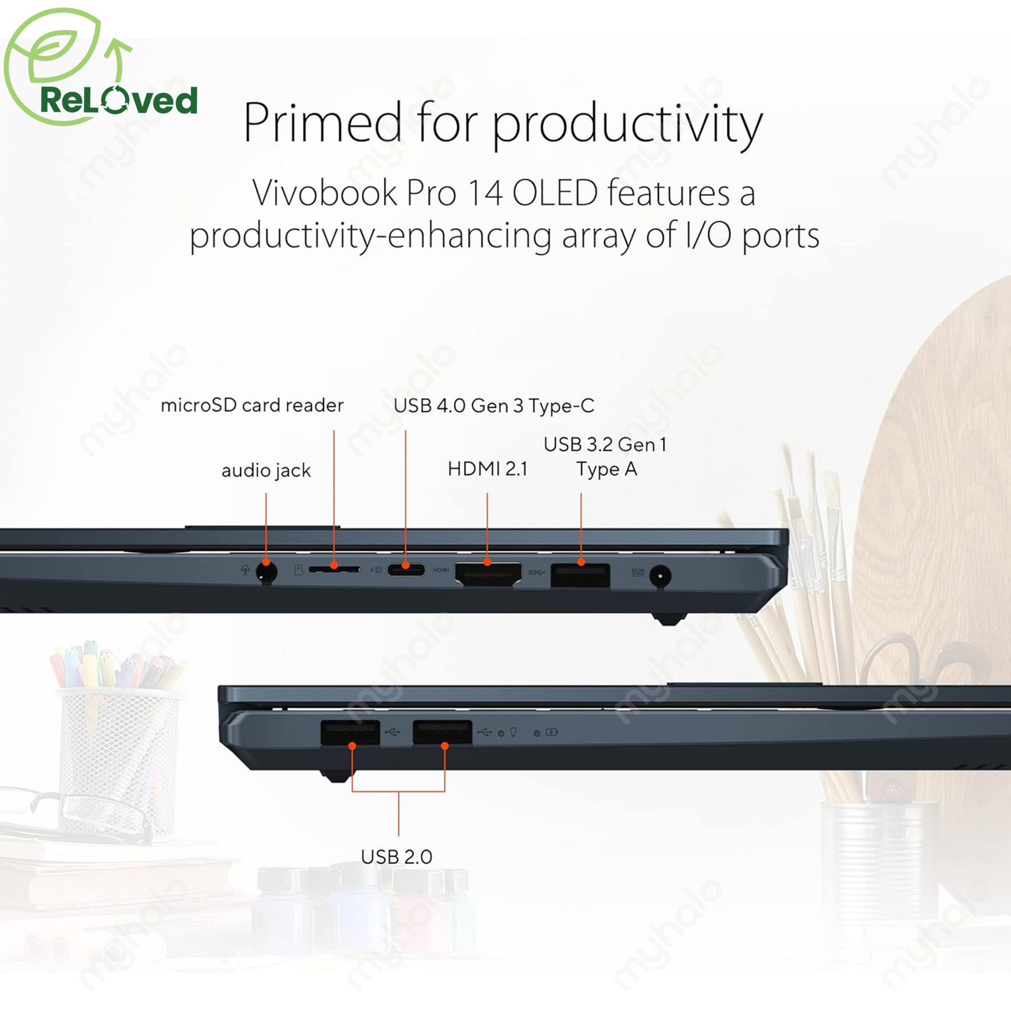 ASUS VIVOBOOK PRO 14 OLED M6400QC (RYZEN 7 5800H / 16GB / 1TB SSD) (RTX 3050)