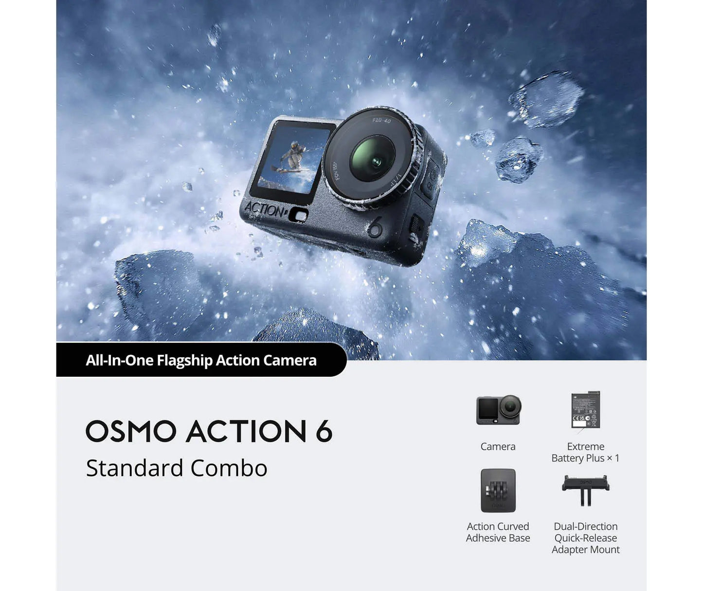 [全新] DJI OSMO ACTION 6 标准套装 - 保修至 2027年6月