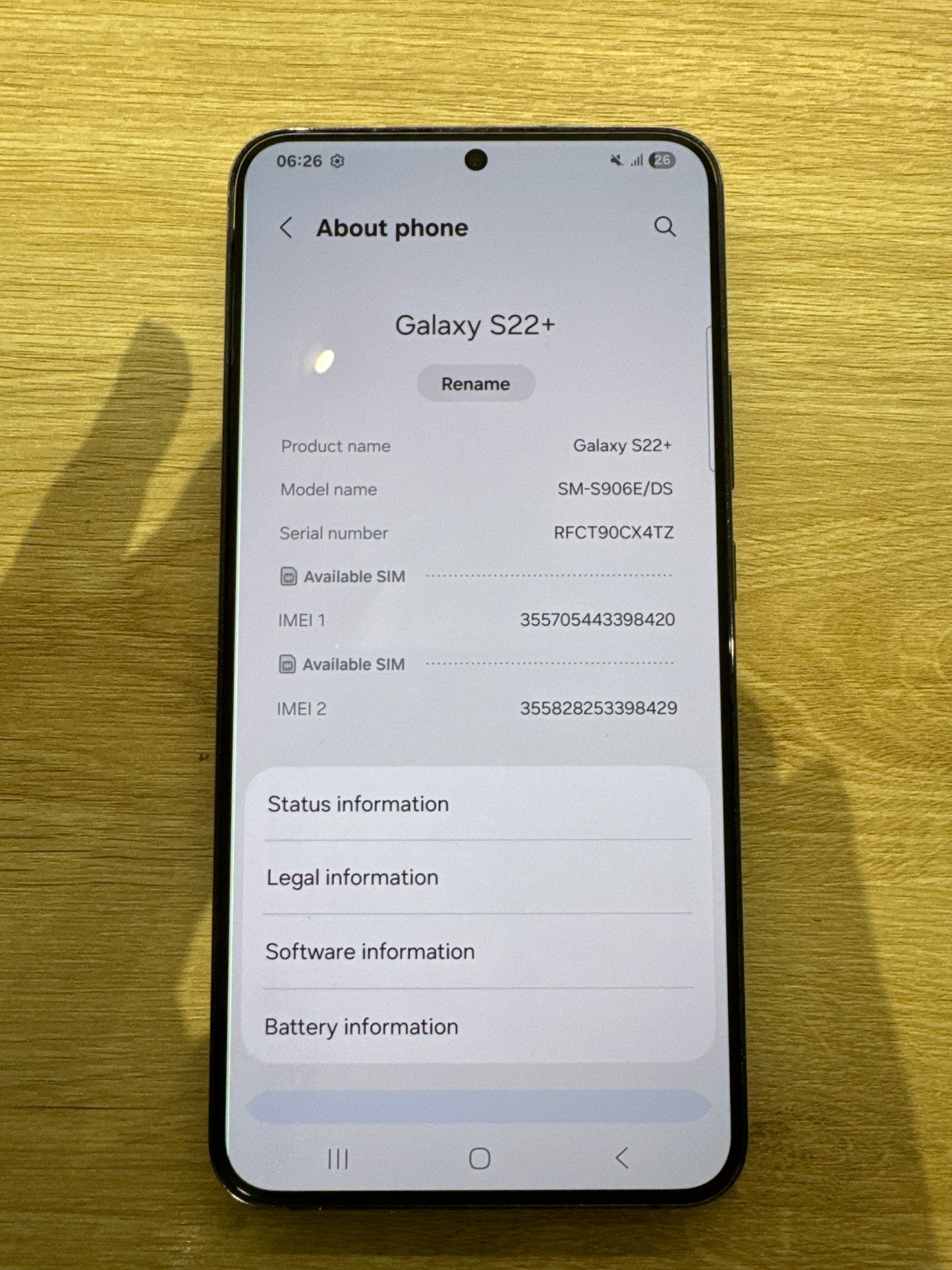 [ReEco] SAMSUNG GALAXY S22+ 5G (S906E)