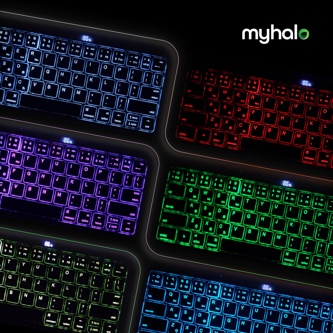 [BRAND NEW] myhalo FULL-SIZED TRI-FOLD PORTABLE WIRELESS BLUETOOTH KEYBOARD