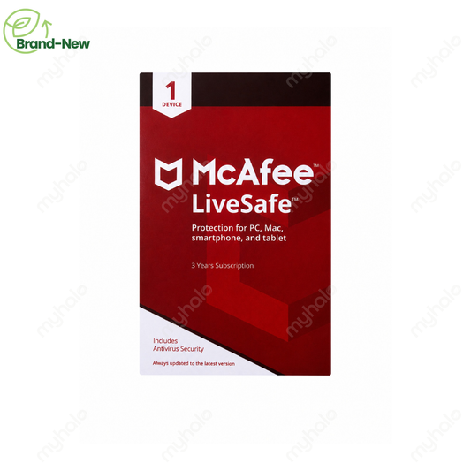MCAFEE LIVESAFE 36 MONTHS ANTIVIRUS SECURITY  (1 DEVICE)