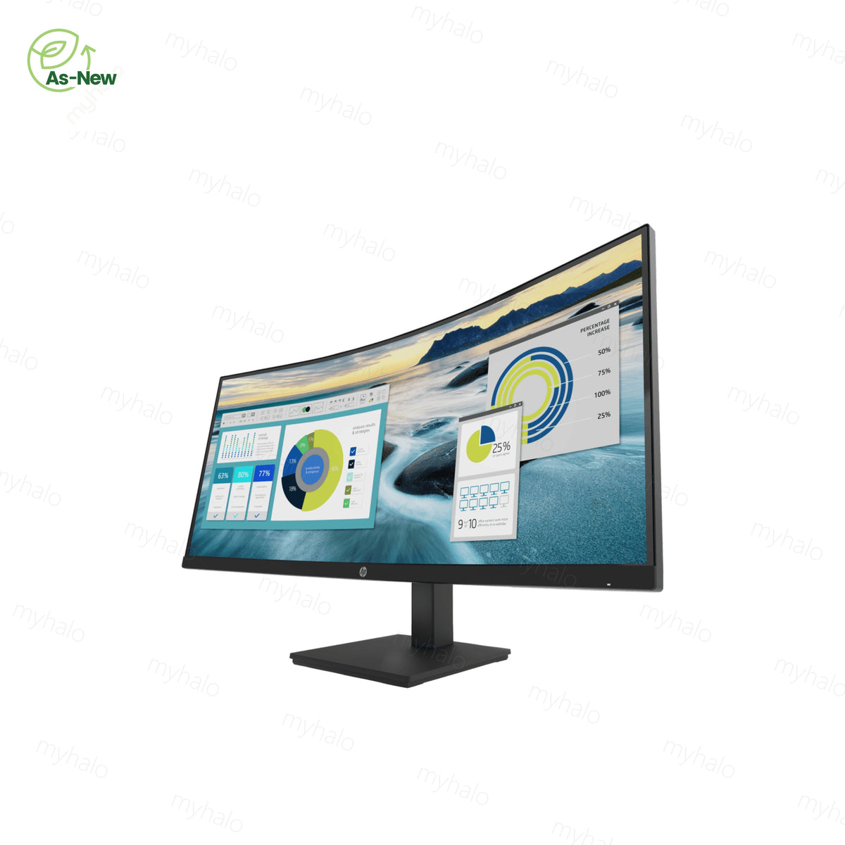 HP P34hc G4 34-inch WQHD USB-C Curved Monitor (21Y56AA)