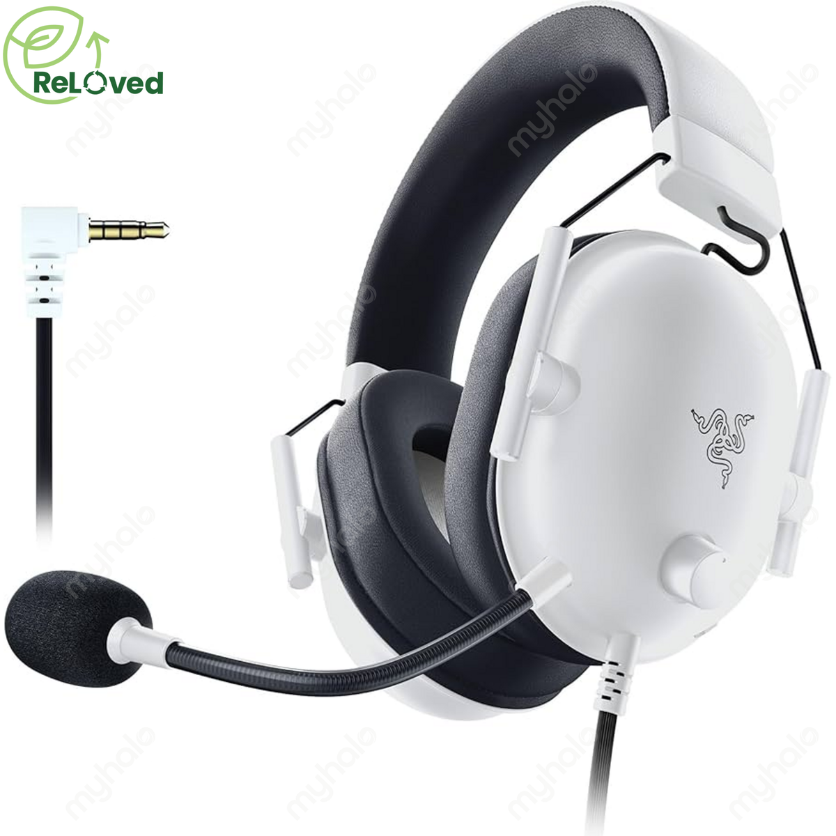 [认证二手翻新] Razer Blackshark V2 X White Wired Esports Gaming Headset