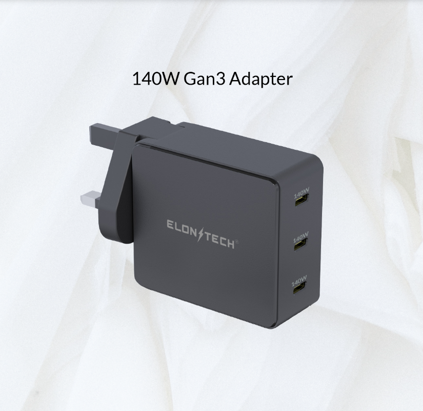 ElonXTech POWERBOOST 140W GaN3 Adapter