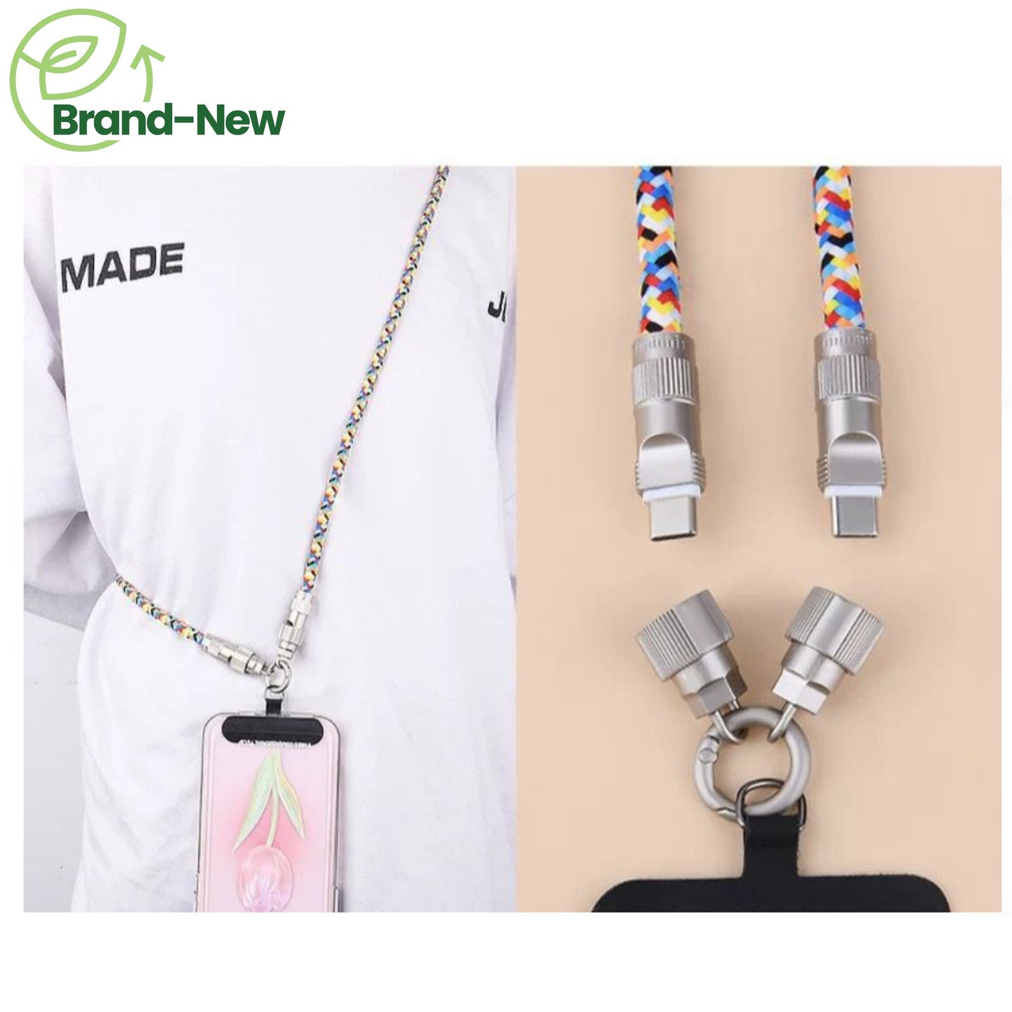 myhalo T-001 2-IN-1 PHONE LANYARD & TYPE-C to C CABLE