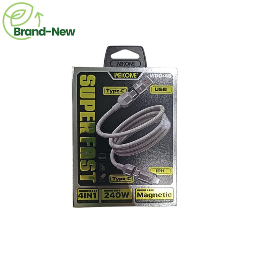 WEKOME WP-U49D Super Fast 4-in-1 Magnetic Charging Cable (240W)