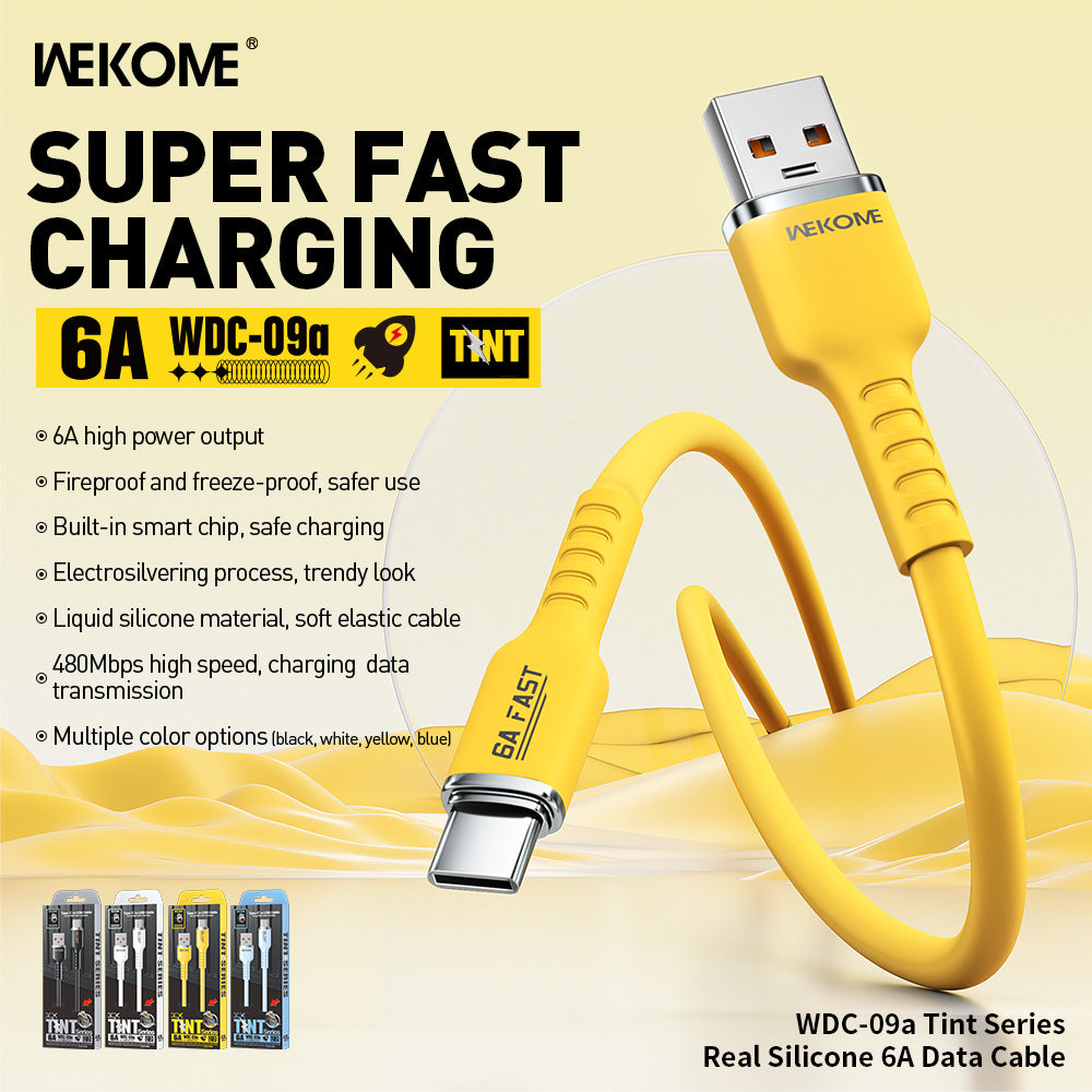 [BRAND NEW] WEKOME WDC-09A 6A FAST CHARGING USB-C CABLE 1.2M