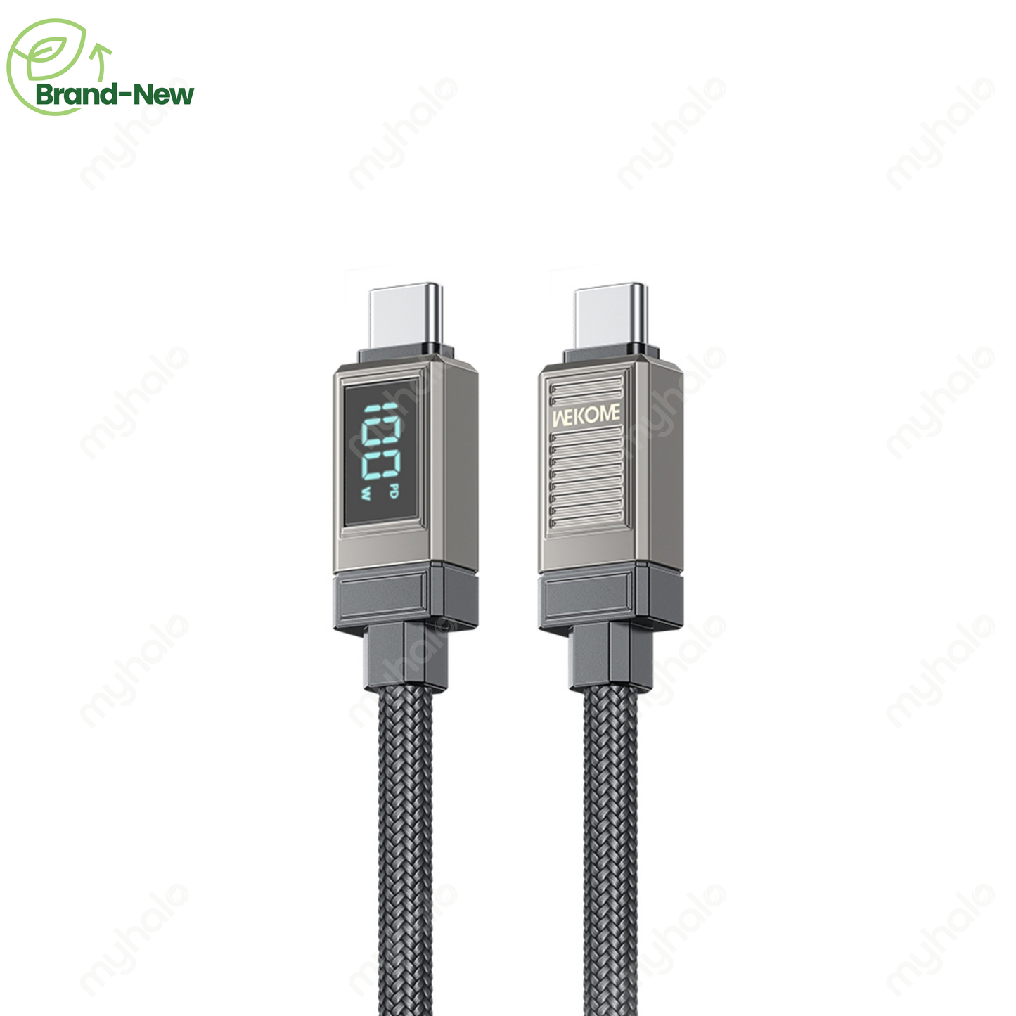 [BRAND NEW] WEKOME WDC-41 100W TYPE-C TO TYPE-C FAST CHARGING CABLE (DISPLAY)  1.2M