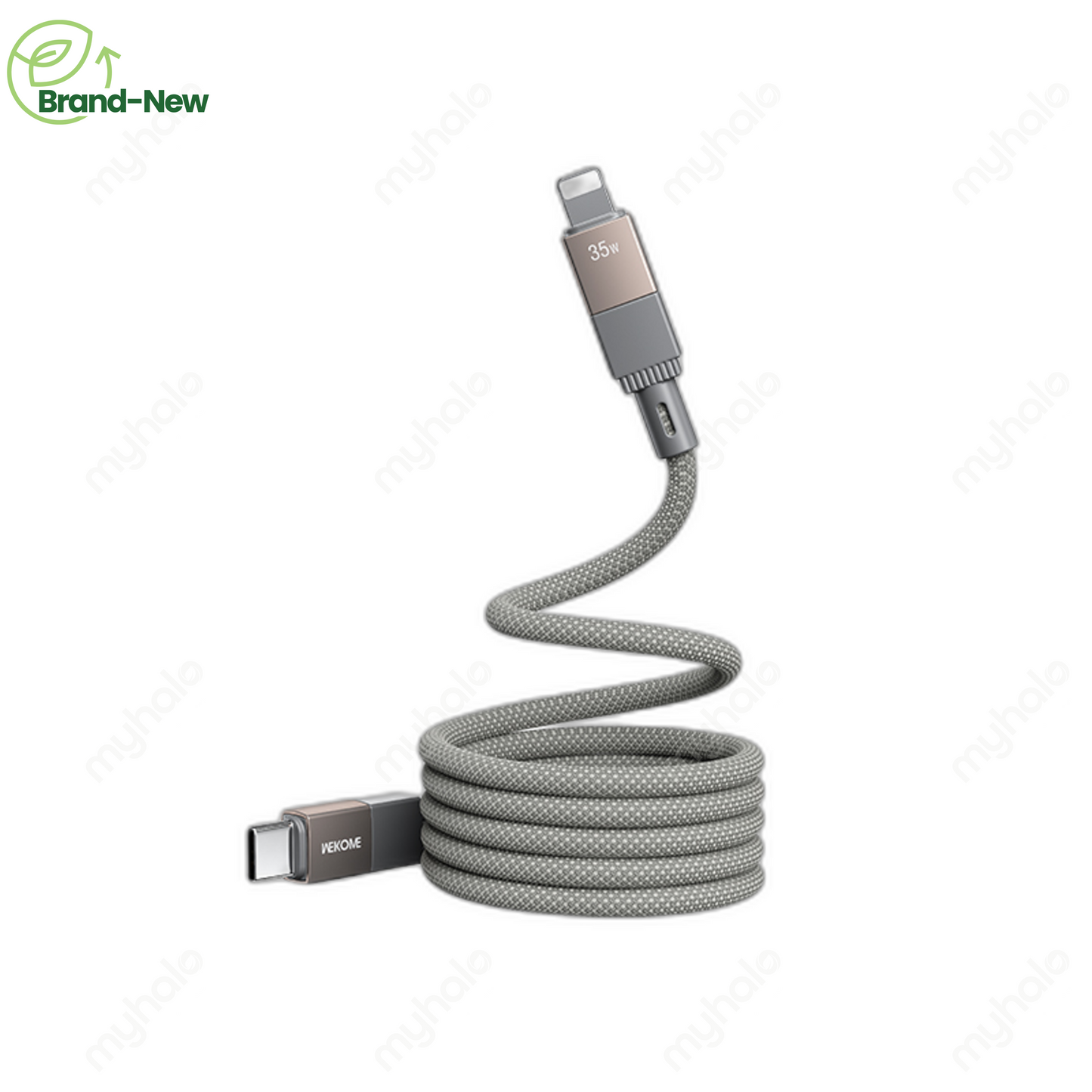 [全新] WEKOME WDC-47 磁吸 USB-C 转 Lightning 编织线 1M