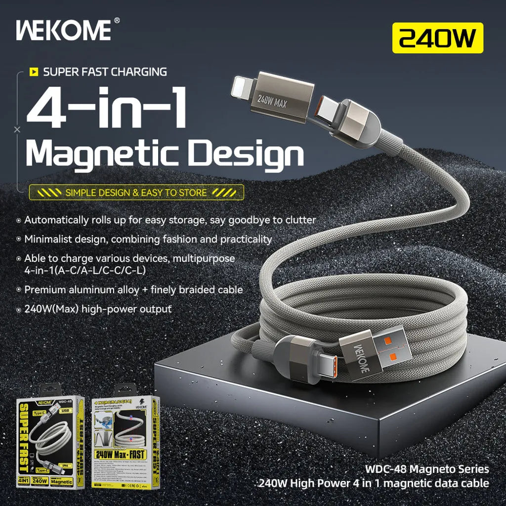 [BRAND NEW] WEKOME WDC-48 240W FAST CHARGING CABLE 1M