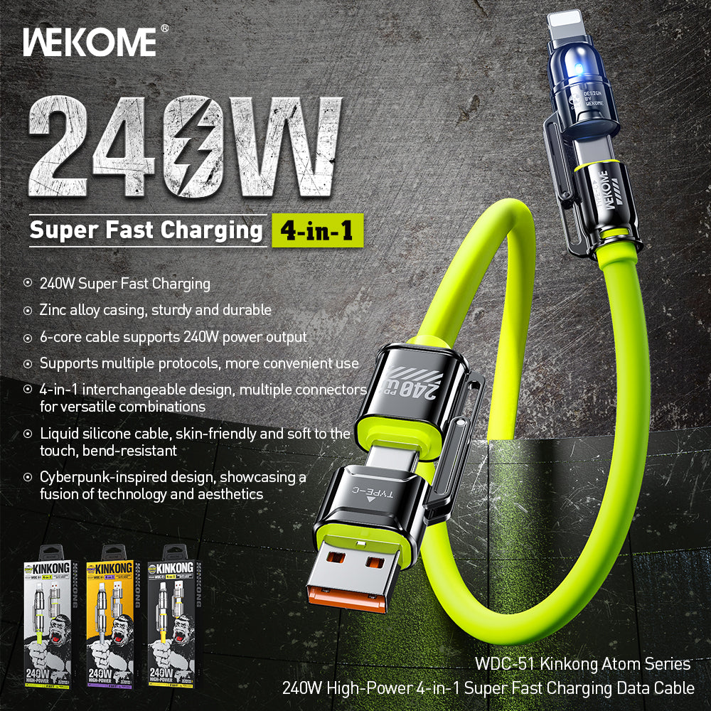 [BRAND NEW] WEKOME WDC-51 240W FAST CHARGING CABLE 1.2M