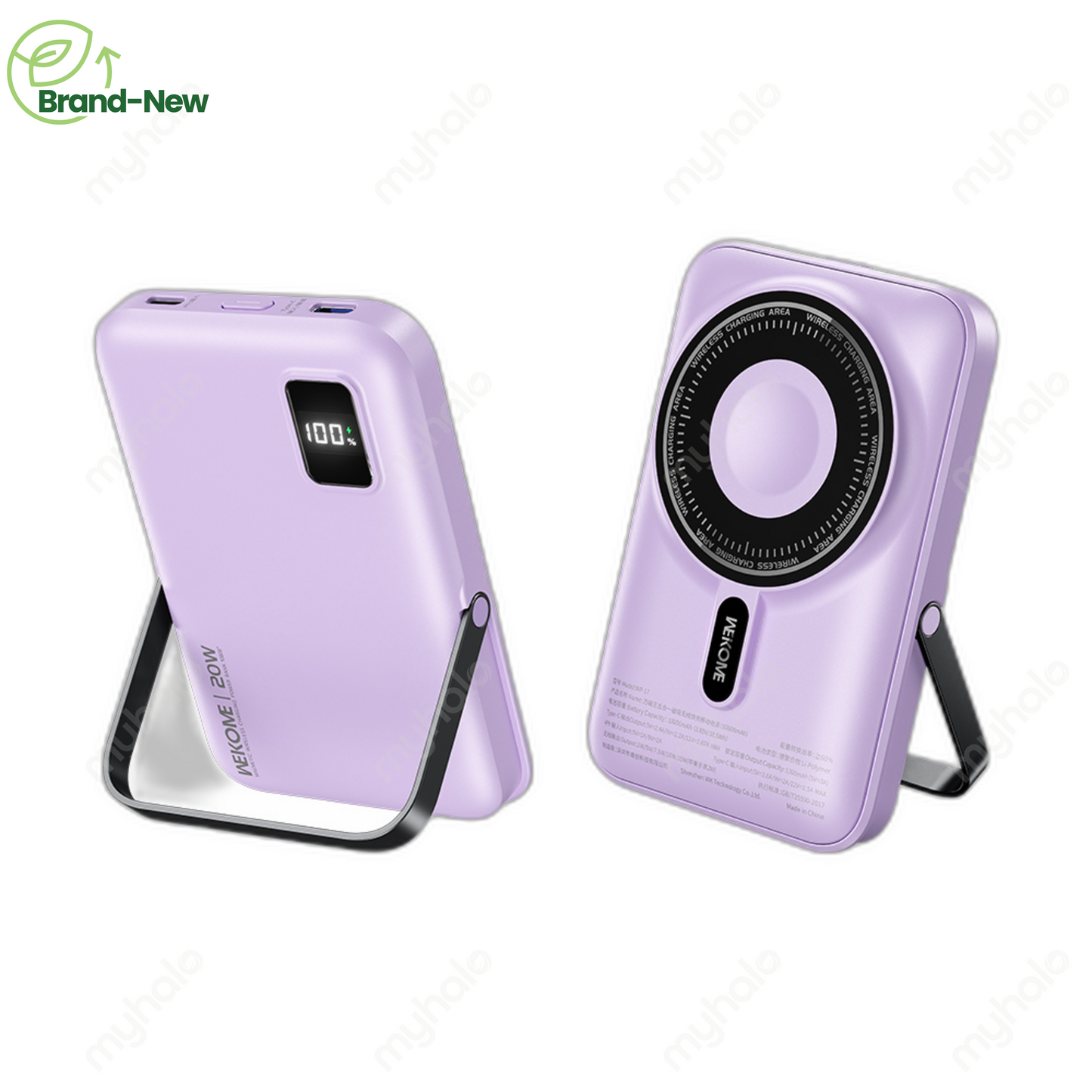 [BRAND NEW] WEKOME WP-17 MAGNETIC WIRELESS POWER BANK 10000MAH FAST CHARGE 15W