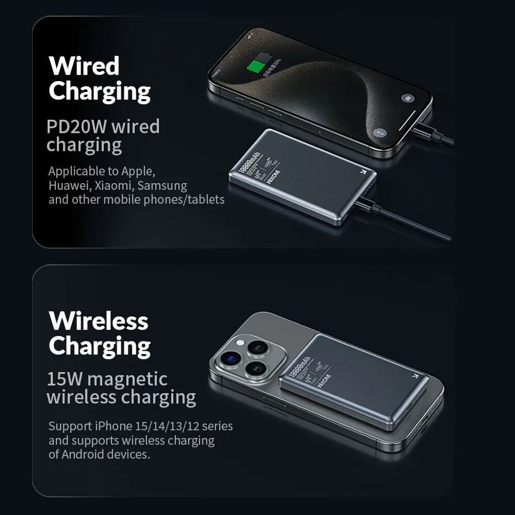 [BRAND NEW] WEKOME WP-67 BLADE ULTRA-THIN MAGNETIC WIRELESS POWER BANK 10000MAH 15W