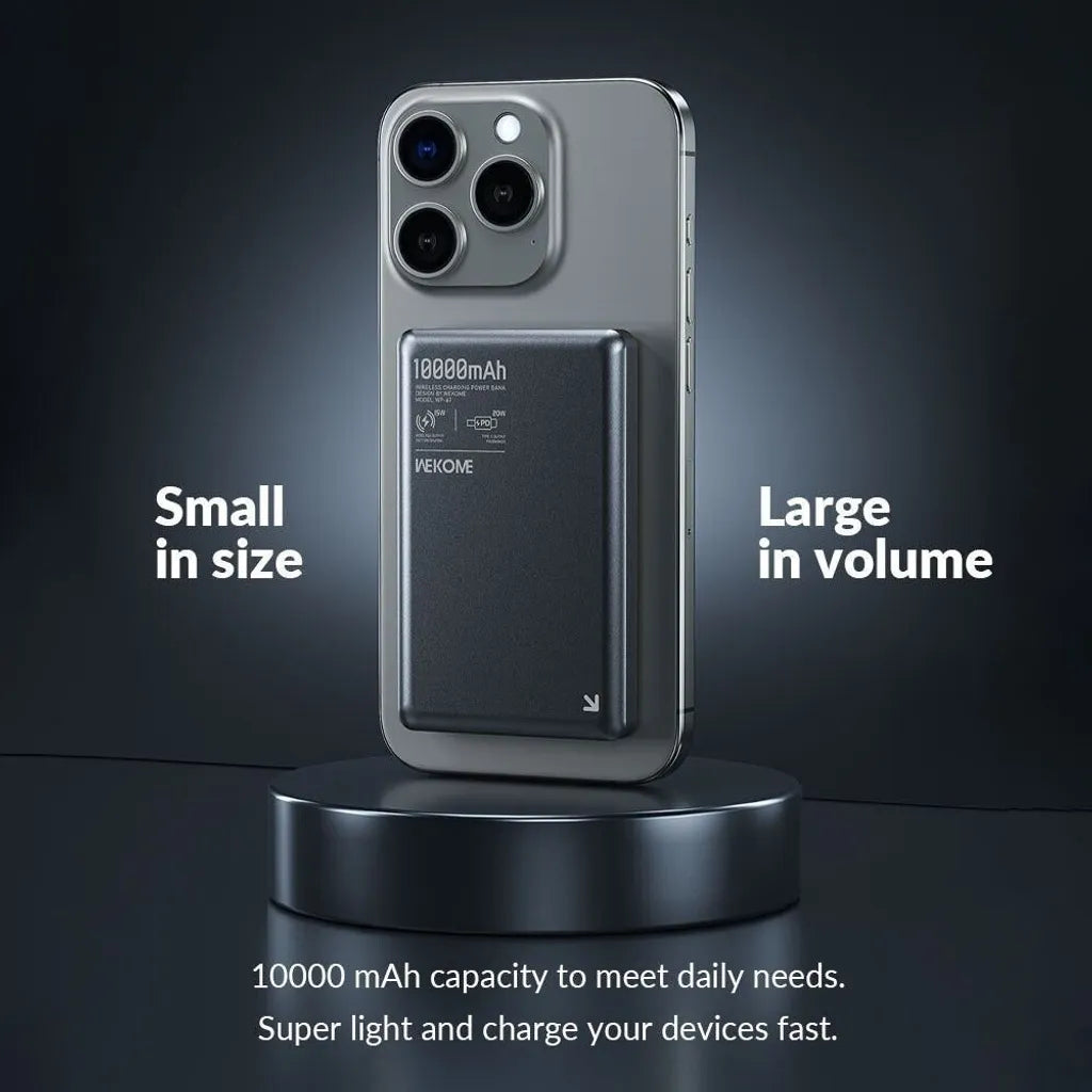 [BRAND NEW] WEKOME WP-67 BLADE ULTRA-THIN MAGNETIC WIRELESS POWER BANK 10000MAH 15W