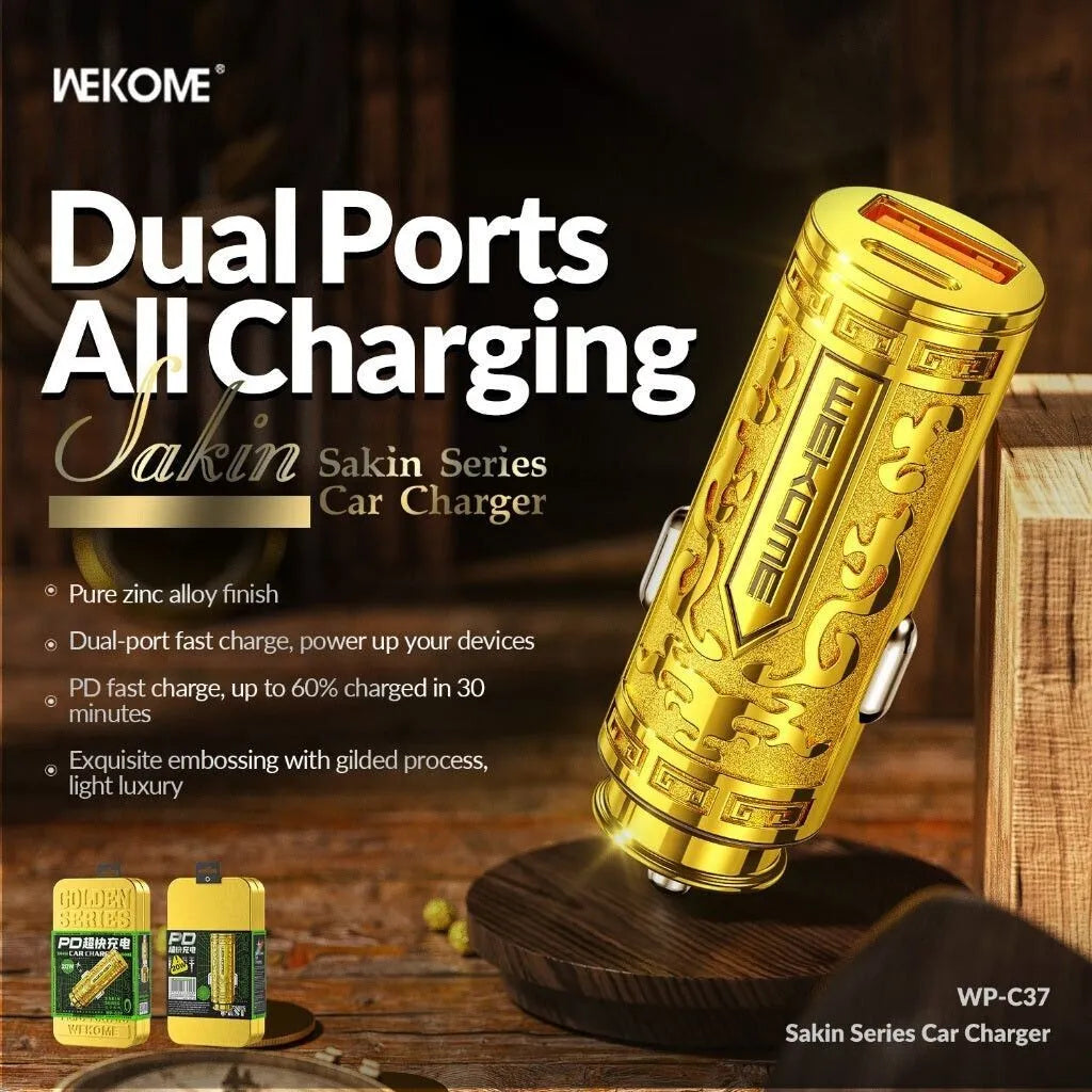[全新] WEKOME WP-C37 SAKIN 20W 双口车载快充充电器