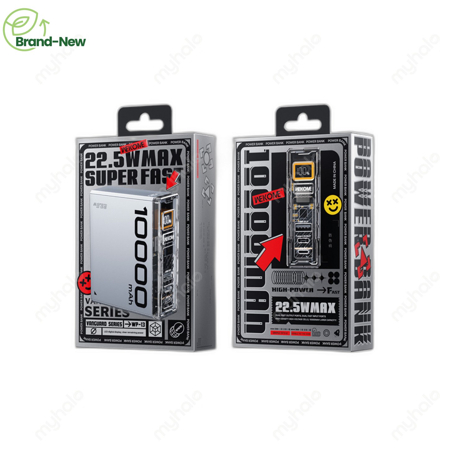 [BRAND NEW] WEKOME WP-13 VANGUARD V SERIES 10000MAH 22.5W FAST CHARGE POWER BANK