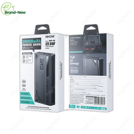 [BRAND NEW] WEKOME WP-16 20000MAH POWER BANK