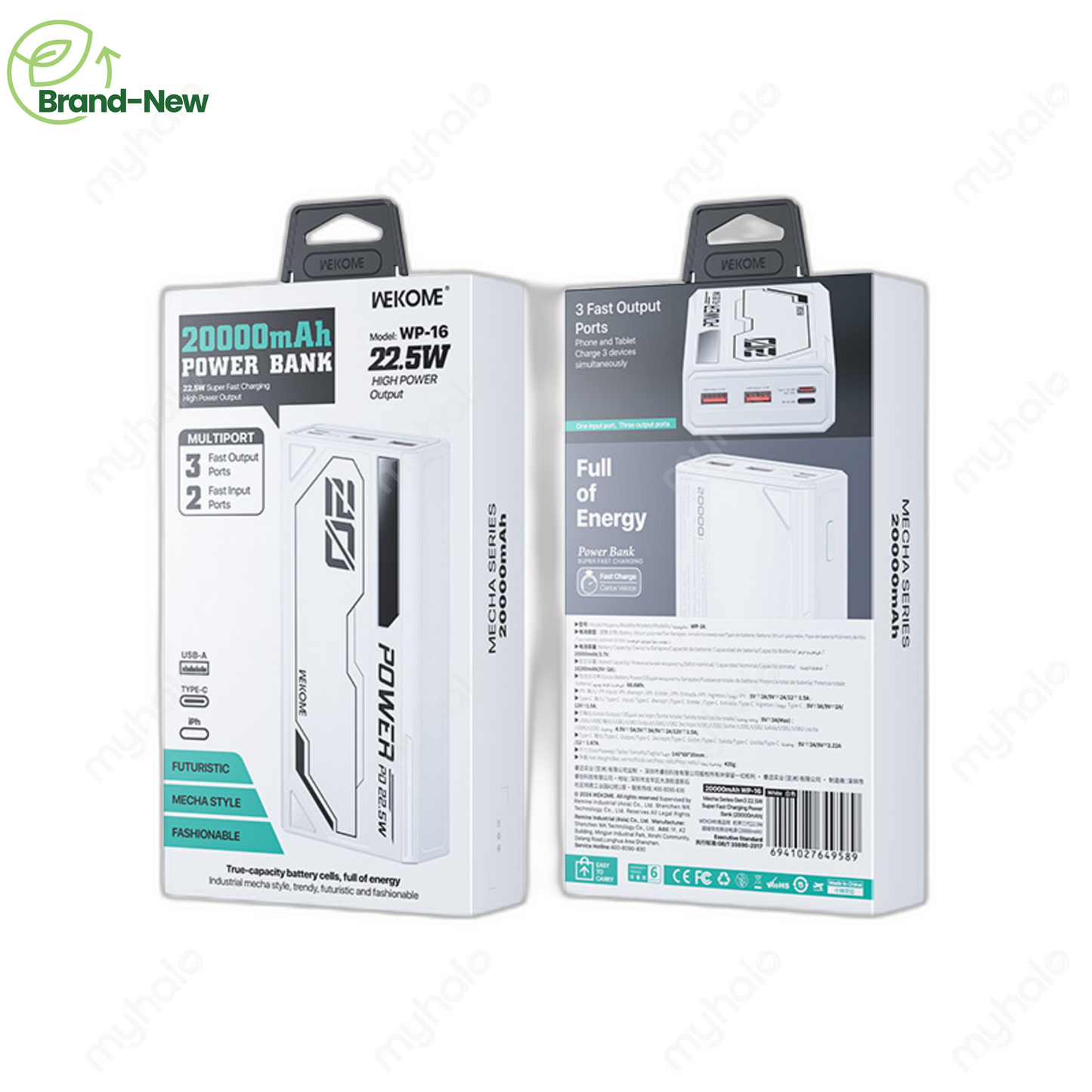 [BRAND NEW] WEKOME WP-16 20000MAH POWER BANK