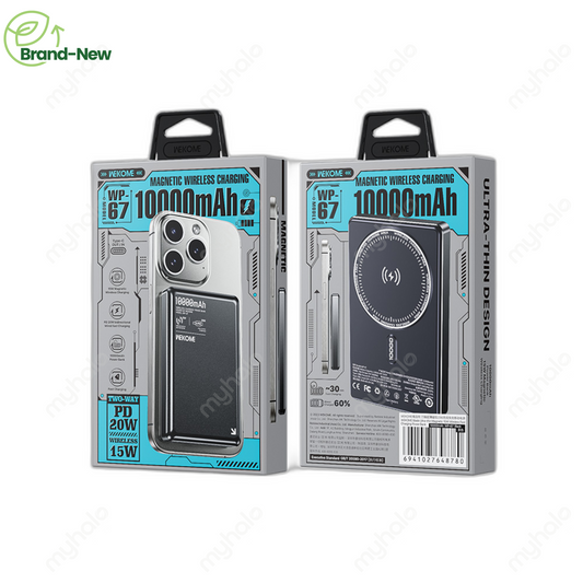 [BRAND NEW] WEKOME WP-67 BLADE ULTRA-THIN MAGNETIC WIRELESS POWER BANK 10000MAH 15W