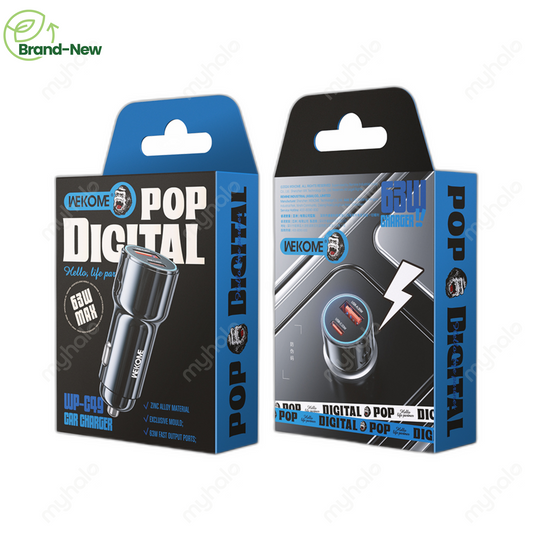 [BRAND NEW] WEKOME WP-C49 33W DUAL-PORT FAST CAR CHARGER