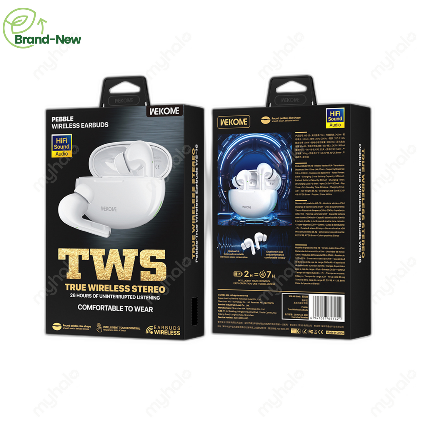 [全新] WEKOME WS-16 BLUETOOTH 5.4 TRUE WIRELESS EARBUDS